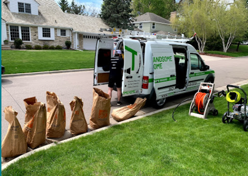 The Handsome Home service van on location